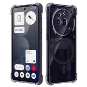 Husa pentru  Nothing Phone (3a) Pro compatibila MagSafe Anti-Shock 1.5mm reinforced 4 corners - Negru translucid