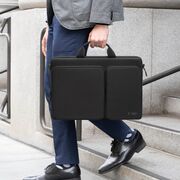 Geantă Business pentru Laptop 15.6"-16", cu 4 Compartimente, Curea de Umăr Reglabilă și Mâner, Protecție Plusată, Design Elegant – Compatibilă cu MacBook, Lenovo, ASUS, Dell, HP, negru