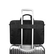 Geantă Business pentru Laptop 15.6"-16", cu 4 Compartimente, Curea de Umăr Reglabilă și Mâner, Protecție Plusată, Design Elegant – Compatibilă cu MacBook, Lenovo, ASUS, Dell, HP, negru
