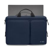 Geantă Business pentru Laptop 15.6"-16", cu 4 Compartimente, Curea de Umăr Reglabilă și Mâner, Protecție Plusată, Design Elegant – Compatibilă cu MacBook, Lenovo, ASUS, Dell, HP, navy blue