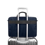 Geantă Business pentru Laptop 15.6"-16", cu 4 Compartimente, Curea de Umăr Reglabilă și Mâner, Protecție Plusată, Design Elegant – Compatibilă cu MacBook, Lenovo, ASUS, Dell, HP, navy blue