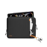 Husă Premium Antishock pentru Laptop sau Tabletă 11–13”, Design Slim, Compartiment Accesorii, Protecție Triplă, Ușoară și Elegantă – Compatibilă MacBook Air, iPad Pro, Lenovo, ASUS, HP, Dell, negru