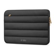 Husă Laptop Fluffy 13-14” – Design Soft Premium, Interior Plusat, Compartiment Accesorii, Protecție Antișoc – Compatibilă cu MacBook, Lenovo, ASUS, Dell, negru