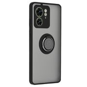 Husa Motorola Edge 40 Techsuit Glinth cu inel suport stand magnetic, negru