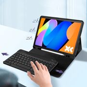 Husa pentru Lenovo Idea Tab 11 inch 2025 cu tastatura iluminata wireless detasabila RGB 7 lights, Bluetooth, USB Type-C, functie stand si slot stylus, negru