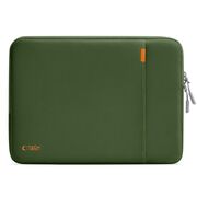 Husă Premium Laptop 13–14” cu Protecție Triplă, Compartiment Accesorii și Design Slim – Compatibilă cu MacBook, ASUS, Lenovo, HP, Dell, verde