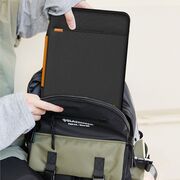 Geantă Elegantă cu Protecție Sporită pentru Laptop 15.6"-16", Cu Mânere din Piele, Buzunar Frontal și Suport AirTag – Ideală pentru Transport Business și Urban, negru