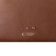 Husă Laptop 15-16” Sleeve Elegance – Design Slim din Piele Ecologică, Căptușeală Fleece, Protecție Premium, Compatibilă MacBook, Lenovo, ASUS, Dell, HP, maro