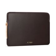Husă Laptop 15-16” Sleeve Elegance – Design Slim din Piele Ecologică, Căptușeală Fleece, Protecție Premium, Compatibilă MacBook, Lenovo, ASUS, Dell, HP, chocolate