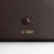Husă Laptop 15-16” Sleeve Elegance – Design Slim din Piele Ecologică, Căptușeală Fleece, Protecție Premium, Compatibilă MacBook, Lenovo, ASUS, Dell, HP, chocolate