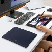 Husă Laptop 15-16” Sleeve Elegance – Design Slim din Piele Ecologică, Căptușeală Fleece, Protecție Premium, Compatibilă MacBook, Lenovo, ASUS, Dell, HP, navy blue