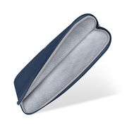 Husă Laptop Fluffy 13-14” – Design Soft Premium, Interior Plusat, Compartiment Accesorii, Protecție Antișoc – Compatibilă cu MacBook, Lenovo, ASUS, Dell, navy blue