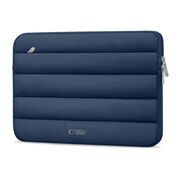 Husă Laptop Fluffy 13-14” – Design Soft Premium, Interior Plusat, Compartiment Accesorii, Protecție Antișoc – Compatibilă cu MacBook, Lenovo, ASUS, Dell, navy blue