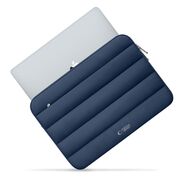 Husă Laptop Fluffy 13-14” – Design Soft Premium, Interior Plusat, Compartiment Accesorii, Protecție Antișoc – Compatibilă cu MacBook, Lenovo, ASUS, Dell, navy blue