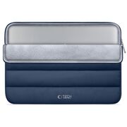 Husă Laptop Fluffy 13-14” – Design Soft Premium, Interior Plusat, Compartiment Accesorii, Protecție Antișoc – Compatibilă cu MacBook, Lenovo, ASUS, Dell, navy blue