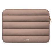 Husă Laptop Fluffy 13-14” – Design Soft Premium, Interior Plusat, Compartiment Accesorii, Protecție Antișoc – Compatibilă cu MacBook, Lenovo, ASUS, Dell, walnut