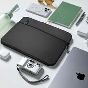 Husă Laptop Premium 13–14” pentru MacBook, Lenovo, ASUS – Design Slim, Interior Căptușit, Compartiment Accesorii, Protecție Completă la Șocuri și Zgârieturi, negru