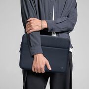 Husă Laptop Premium 13–14” pentru MacBook, Lenovo, ASUS – Design Slim, Interior Căptușit, Compartiment Accesorii, Protecție Completă la Șocuri și Zgârieturi, navy blue