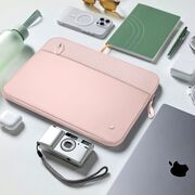 Husă Laptop Premium 13–14” pentru MacBook, Lenovo, ASUS – Design Slim, Interior Căptușit, Compartiment Accesorii, Protecție Completă la Șocuri și Zgârieturi, roz