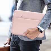 Husă Laptop Premium 13–14” pentru MacBook, Lenovo, ASUS – Design Slim, Interior Căptușit, Compartiment Accesorii, Protecție Completă la Șocuri și Zgârieturi, roz