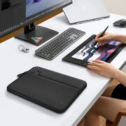 Husă Laptop Premium 15–16” pentru MacBook, Lenovo, ASUS – Căptușeală Moale, Compartiment Accesorii, Design Slim, Protecție Completă la Șocuri și Zgârieturi, negru