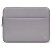 Husă Laptop Premium 15–16” pentru MacBook, Lenovo, ASUS – Căptușeală Moale, Compartiment Accesorii, Design Slim, Protecție Completă la Șocuri și Zgârieturi, gri