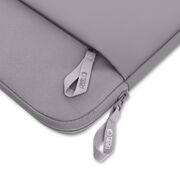 Husă Laptop Premium 15–16” pentru MacBook, Lenovo, ASUS – Căptușeală Moale, Compartiment Accesorii, Design Slim, Protecție Completă la Șocuri și Zgârieturi, gri