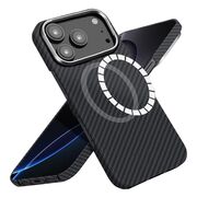 Husa premium pentru  iPhone 17 Pro Aramid Fiber Ultra-Thin MagSafe - negru