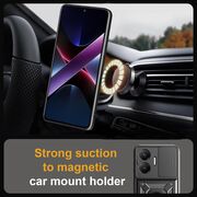 Husa pentru  Poco F7 Ring Armor Kickstand Tough Rugged Cover cu protectie camera, Negru