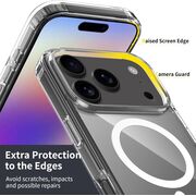Huse pentru iPhone 17 Pro Max compatibila MagSafe - Crystal Clear Back Series Anti-Shock 1.5mm - transparent