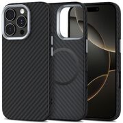 Husa pentru iPhone 16 Pro Max CarbonElite MagMount - Ultra Slim, Textura Carbon, Compatibila MagSafe - negru