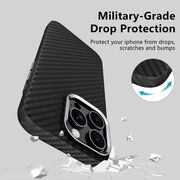 Husa pentru Samsung Galaxy S25 Ultra CarbonElite MagMount - Ultra Slim, Textura Carbon, Compatibila MagSafe - negru