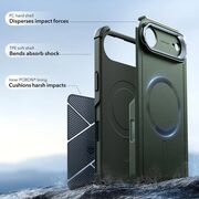 Husa pentru iPhone 17 Air - ESR Cyber Armor Kickstand - Green