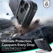 Husa pentru iPhone 17 Pro - ESR Cyber Armor Kickstand - Black