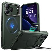Husa pentru iPhone 17 Pro - ESR Cyber Armor Kickstand - Green