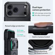 Husa pentru iPhone 17 Pro Max - ESR Cyber Armor Kickstand - Black