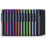 Husa Spring Case Clear TPU Gel Colorful Frame pentru Xiaomi RedMi Note 9 (negru)
