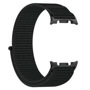 Curea pentru Samsung Galaxy Watch 8 40mm / Watch 8 44mm / Watch 8 Classic material textil, ajustabila, aerisita, design modern - negru