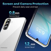 Husa pentru Samsung Galaxy A17 5G, Anti-Shock 1.5mm, cu protectie lentile, Transparent