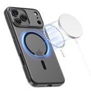 Husa pentru iPhone 17 Pro Max SlimCore Compatibila MagSafe - Protectie inteligenta, Estetica minimalista - frosted - negru mat