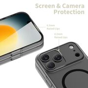 Husa pentru iPhone 17 Pro Max SlimCore Compatibila MagSafe - Protectie inteligenta, Estetica minimalista - frosted - negru mat