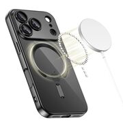 Husa pentru iPhone 17 Pro Max cu MagSafe si protectie pentru lentile anti-shock 1.5 mm transparent - negru