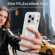 Husa pentru iPhone 17 Pro SlimCore Compatibila MagSafe - Protectie inteligenta, Estetica minimalista - frosted - transparent mat