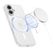 Husa pentru iPhone 17 SlimCore Compatibila MagSafe - Protectie inteligenta, Estetica minimalista - frosted - transparent mat