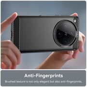 Husa pentru Oppo Find X8 Pro - Techsuit Carbon Silicone - Black
