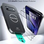 Folie pentru iPhone 17 Air (set 3) - ESR Tempered Glass UltraFit - Clear