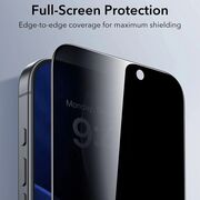 Folie pentru iPhone 17 Pro (set 3) - ESR Privacy Tempered Glass UltraFit - Black