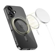 Husa pentru iPhone 17 cu MagSafe si protectie pentru lentile anti-shock 1.5 mm transparent - negru