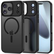 Husa premium pentru iPhone 17 Pro CoreDefender, compatibila MagSafe, Protectie lentile, Never-Yellow, anti-amprente - negru mat