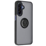 Husa de protectie pentru Samsung Galaxy A17 5G premium cu inel stand rotativ, suport magnetic si bumper anti-alunecare - negru